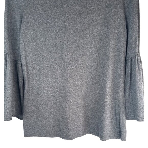 2/$30 Banana Republic Medium Designer Tee Belle Sleeve Top Gray - Picture 11 of 14